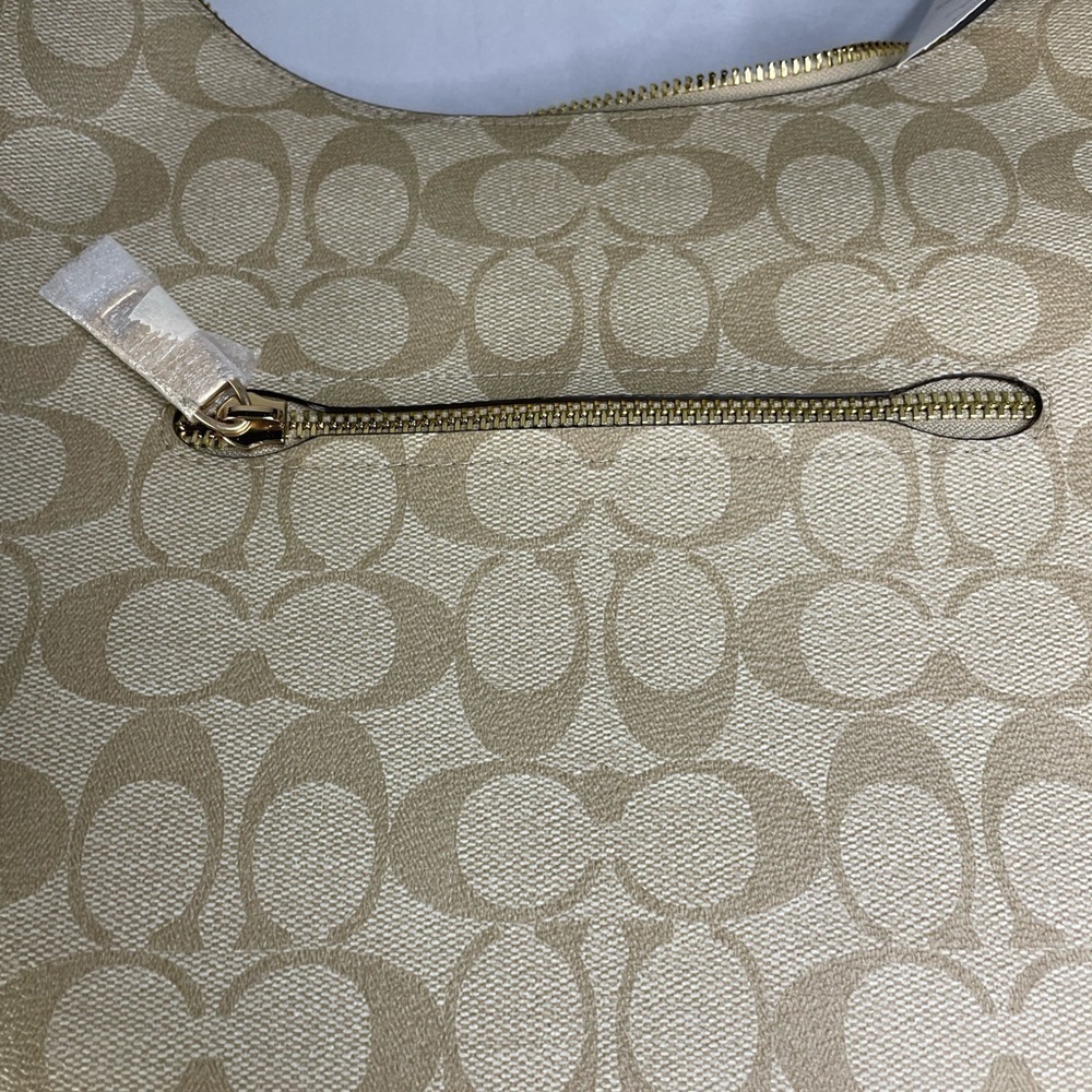 COACH Jules Hobo Bag in Signature Canvas Snake Embossed Leather Bag - Picture 4 of 16